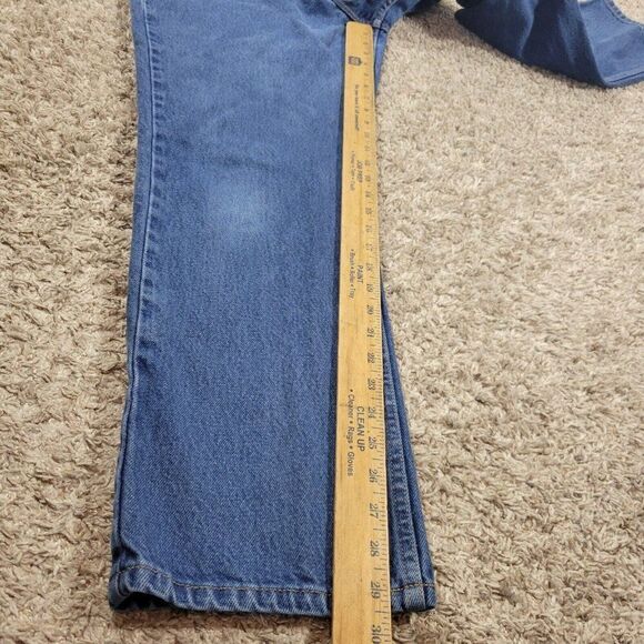 LL Bean Jeans Womens 12 Regular Blue Denim Original Fit Straight Dark Wash - Picture 5 of 8